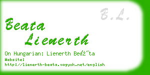 beata lienerth business card